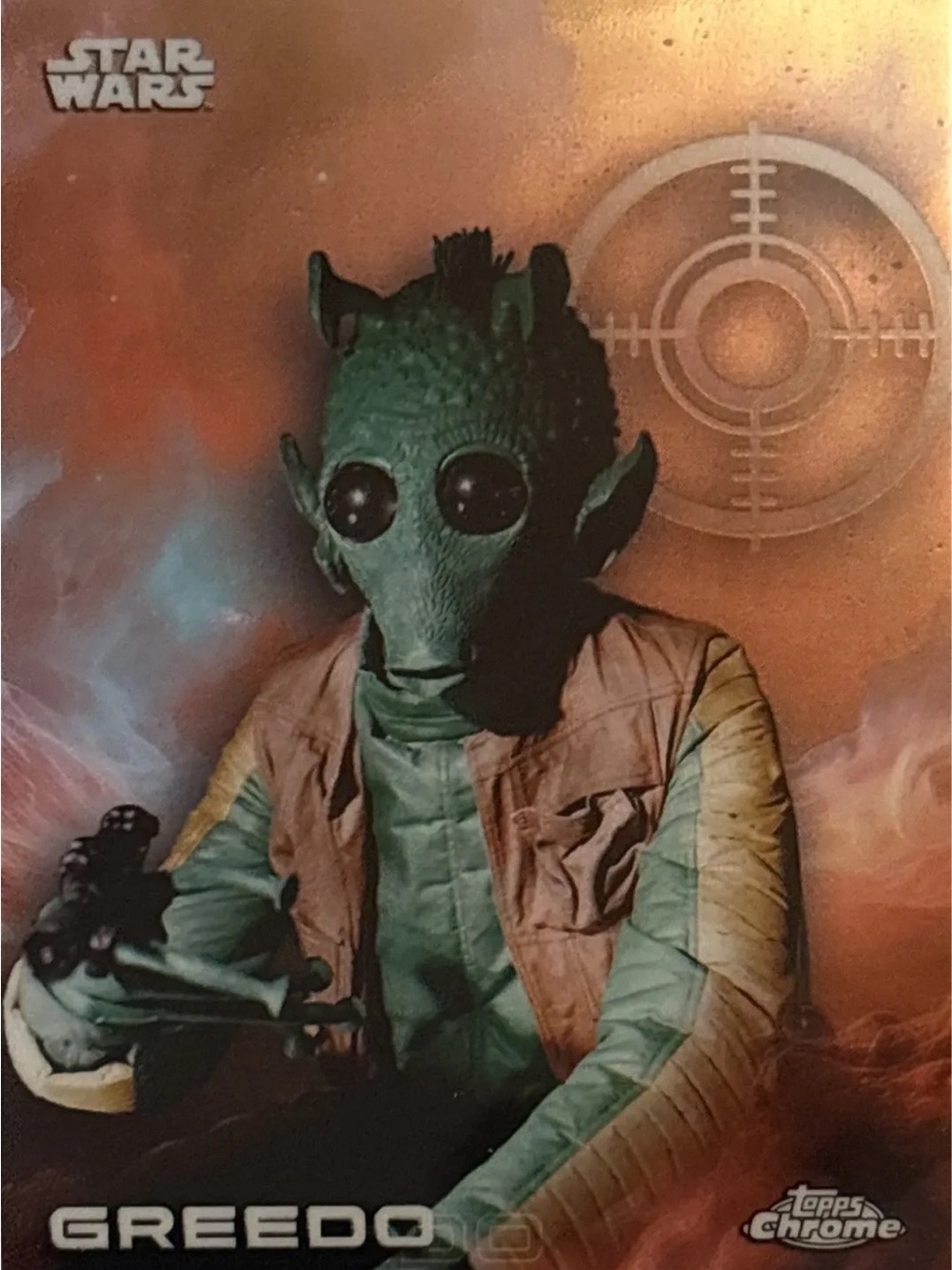 Topps Chrome Star Wars Greedo Trading Card - Picture 1 of 2